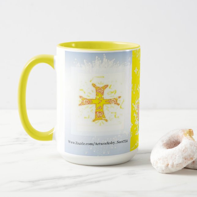 Mug : Jesus Christ With Greek Cross (With Donut)