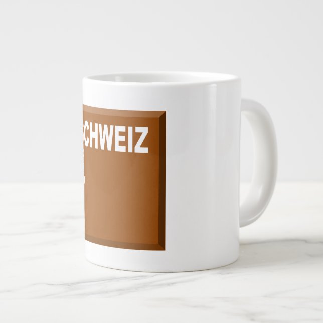 MUG JUMBO WHITE CHOCOLAT SCHWEIZ (Front Right)
