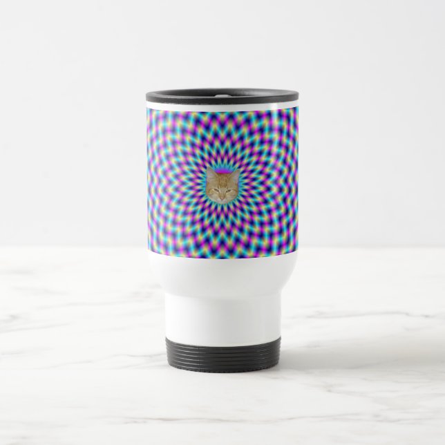 Mug  Lattice in Blue and Pink (Center)