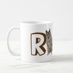 Mug - Letter R Large Dog and Name