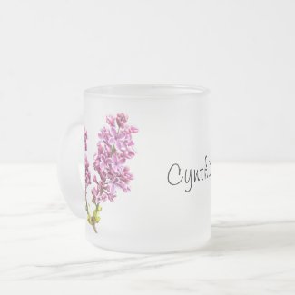 Mug - Lilac blooms with Name