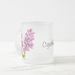 Mug - Lilac blooms with Name