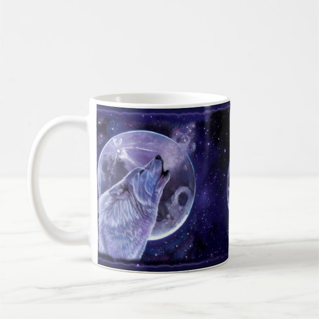 Mug - Lone Wolf - Wolf Gift (Left)