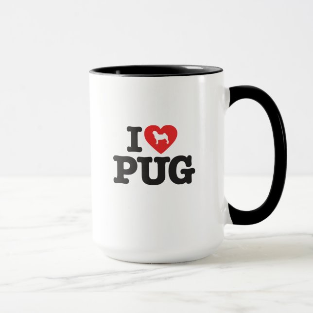 Mug Love Pug (Right)