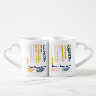 Mug Lovers' Set 16 oz. combined design area 2.5" x