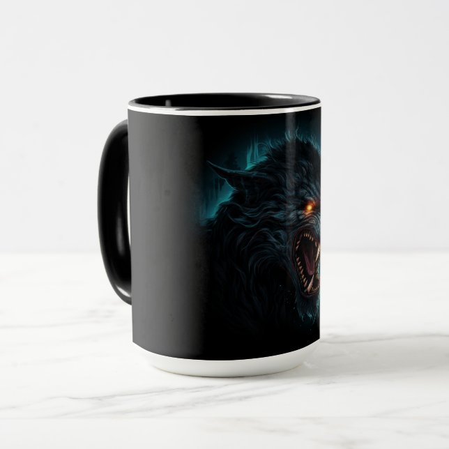 Mug Lunar Glow in a Werewolf Cup (Front Left)