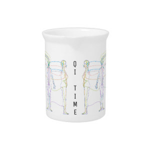 Mug Magic Qi Time, Chinese Medicine Meridians Beverage Pitcher