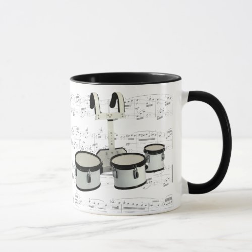 Mug _ Marching Drums with sheet music
