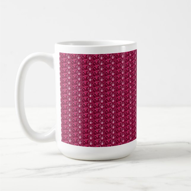 Mug Maroon Glitter (Left)