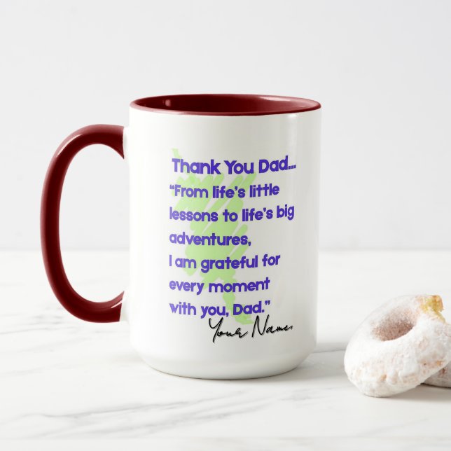 Mug MD01 #ThankYouDad (With Donut)