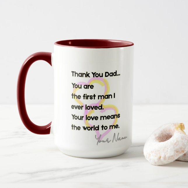 Mug MD02 #ThankYouDad (With Donut)