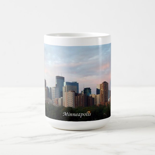 MUG: Minneapolis, Minnesota Skyline - FULL WRAP_ C Coffee Mug (Center)