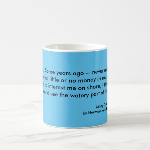 Mug Moby Dick Call me Ishmael Coffee Mug