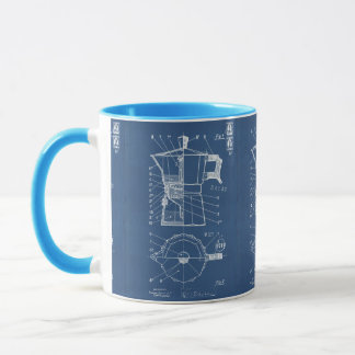 Mug Moka cafetiere espresso bialetti blueprint