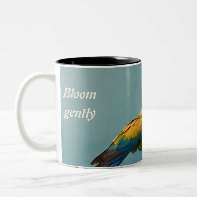 Mug Morning Garden Birds Ceramic Coffee (Left)