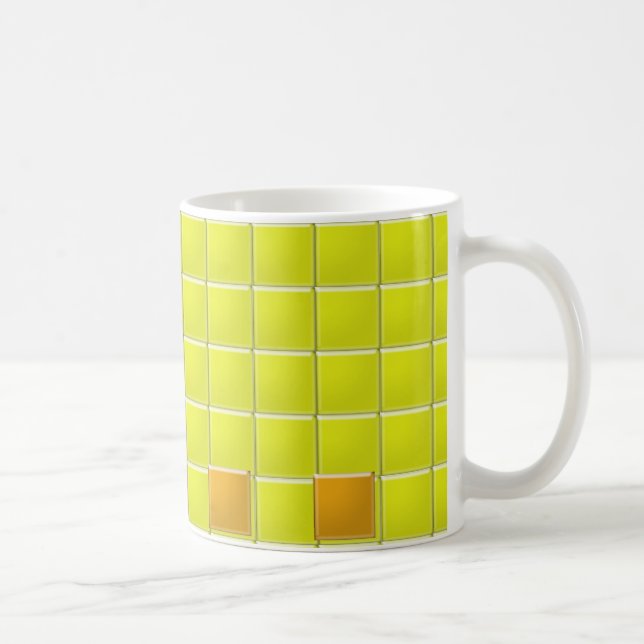 Mug - Mosaic Squares in Yellow (Right)