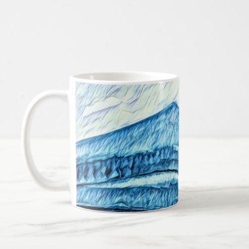 Mug Mt Tamalpais Watercolor Turquoise 