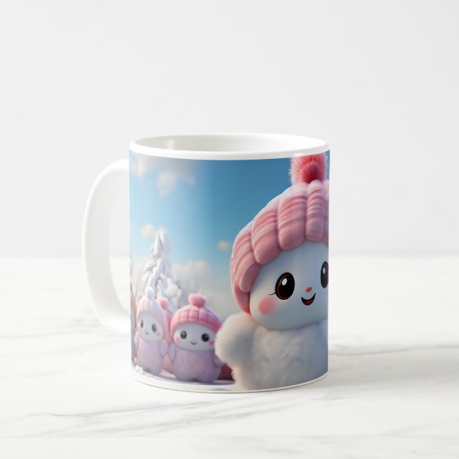Mug (Mug) Snowpuffs Cute (Front Left)