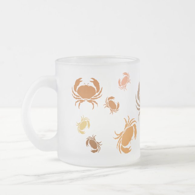 Mug - Multiple Orange and Brown Crabs (Left)