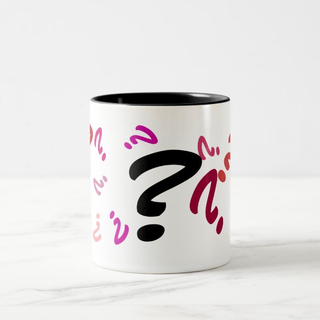 Mug - Multiple Red Question Marks (Center)