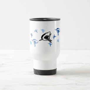 Mug - Multiple Sharks in Blue