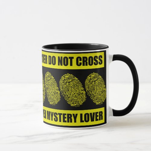 Mug _ MURDER MYSTERY LOVER DO NOT CROSS black