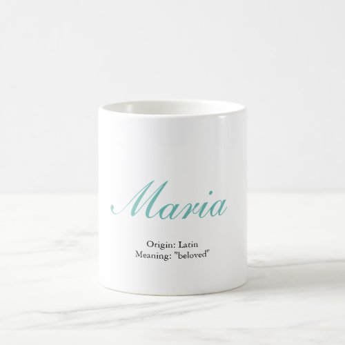 Mug Name Maria with origin and meaning