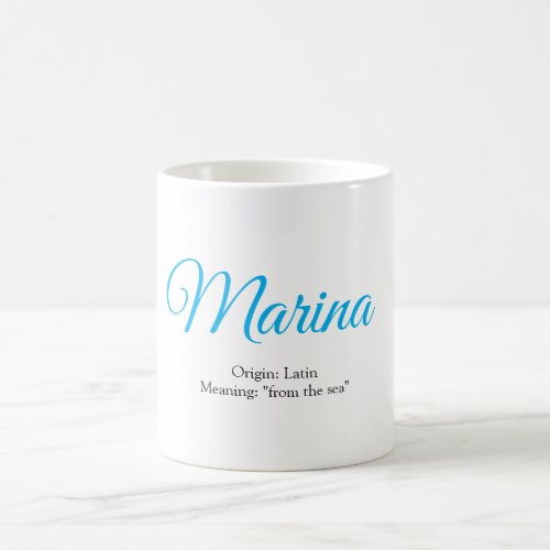 Mug Name Marina with origin and meaning