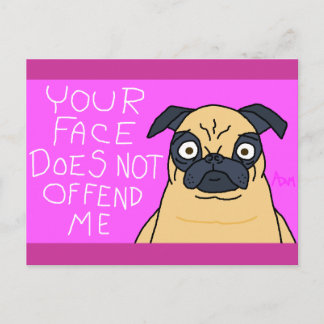Mug of a Pug Postcard