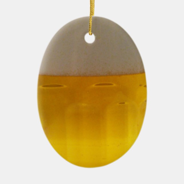 Mug of Beer Ceramic Ornament (Front)