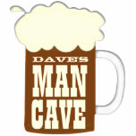 Mug Of Beer Funny Man Cave Statuette<br><div class="desc">This man cave art is perfect for a home bar. Customize it with your own text!</div>