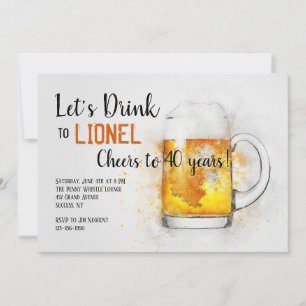 Mug of Beer Invitation