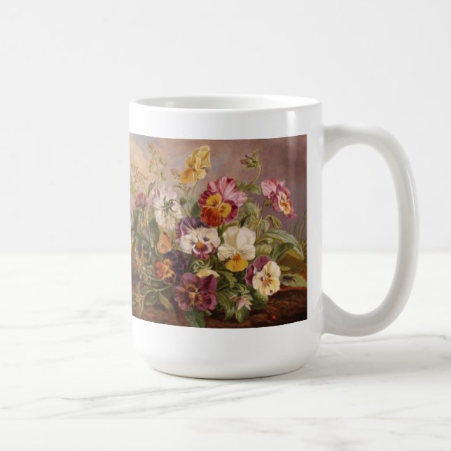 Mug-Pansies Coffee Mug (Right)