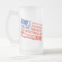 Mug Personalized Name(s) Words USA flag
