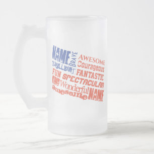Mug Personalized Name(s) Words USA flag