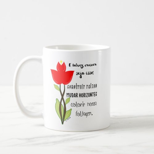 Mug personalized with sentence and illustration