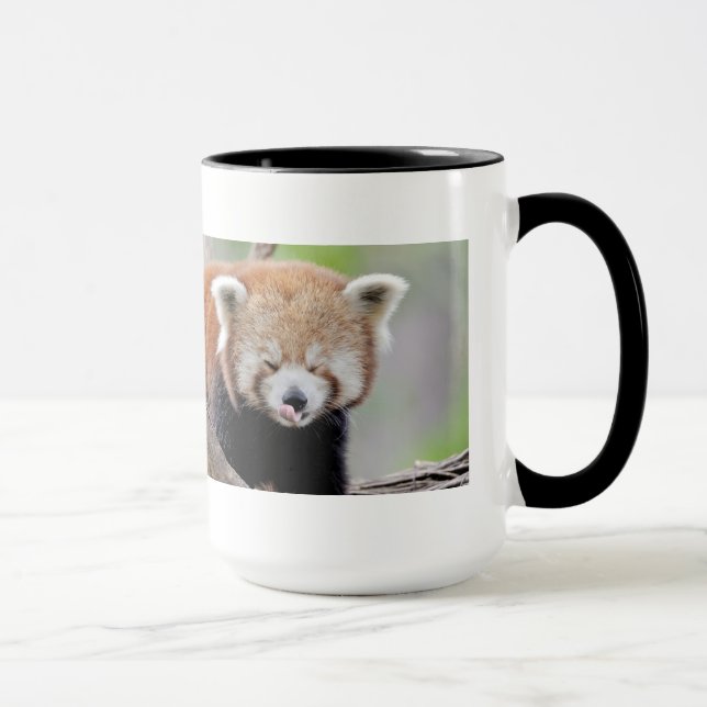 Mug Photo red panda , animals . coffee mug (Right)