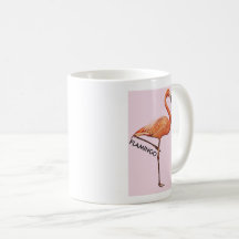 Mug pink flamingo