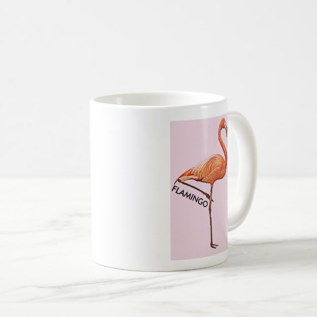 Mug pink flamingo (Front Right)