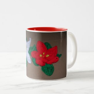Mug - Poinsettia Decorations