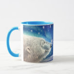 Mug - Polar Bear Snowflakes By Michaeline Mcdonald at Zazzle