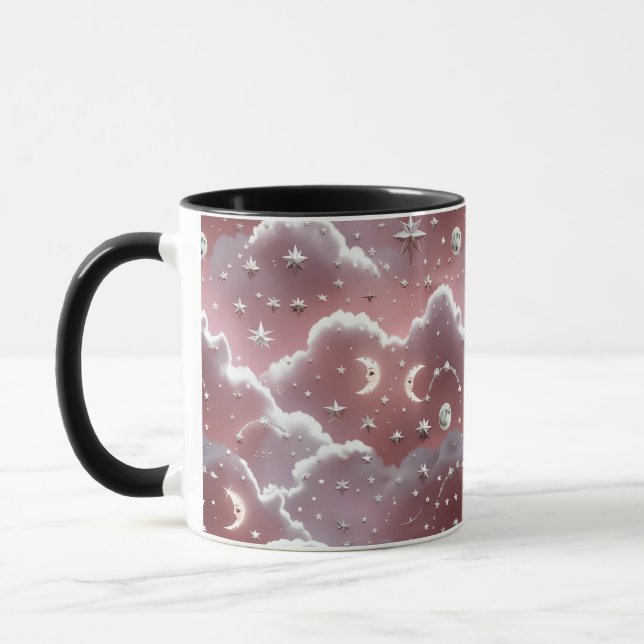 Mug - Quartz Pink Celestial Moon (Left)