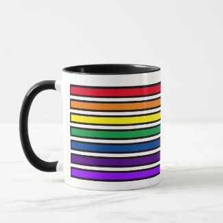 Mug - Rainbow Colored Bars