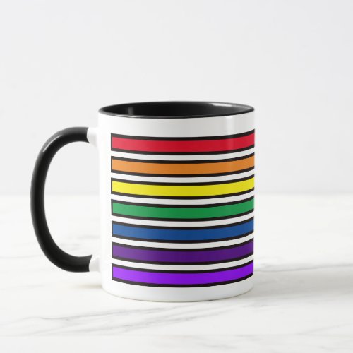 Mug _ Rainbow Colored Bars