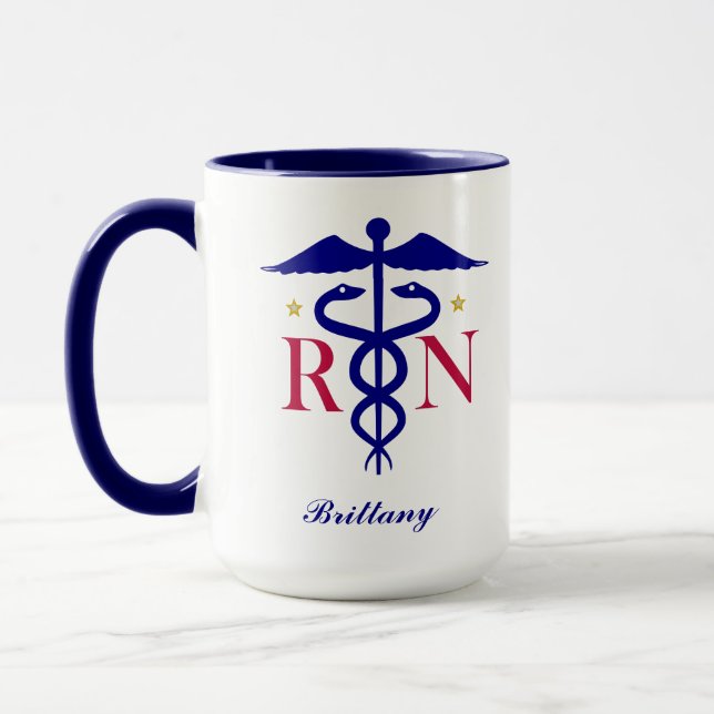 Mug Registered Nurse (Personalize It) (Left)