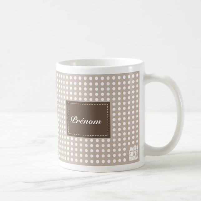 Mug sands to personalize - Me Super Mom (Right)