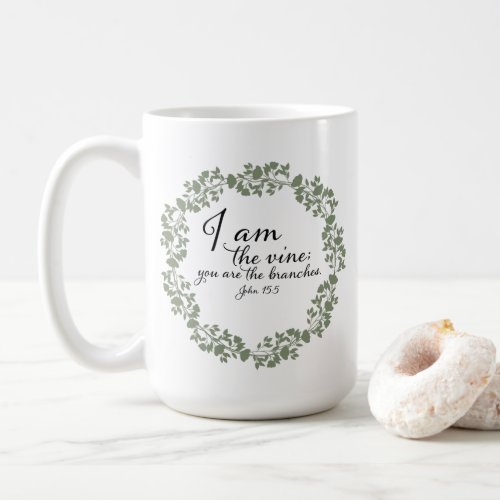 Mug Scripture_I Am the Vine Coffee Mug