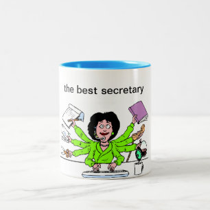 mug,secretary, best Two-Tone coffee mug