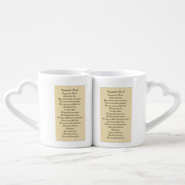 Mug set " Created for touch (Back Nesting)