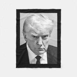 Mug Shot - Donald Trump Mug Shot  Fleece Blanket